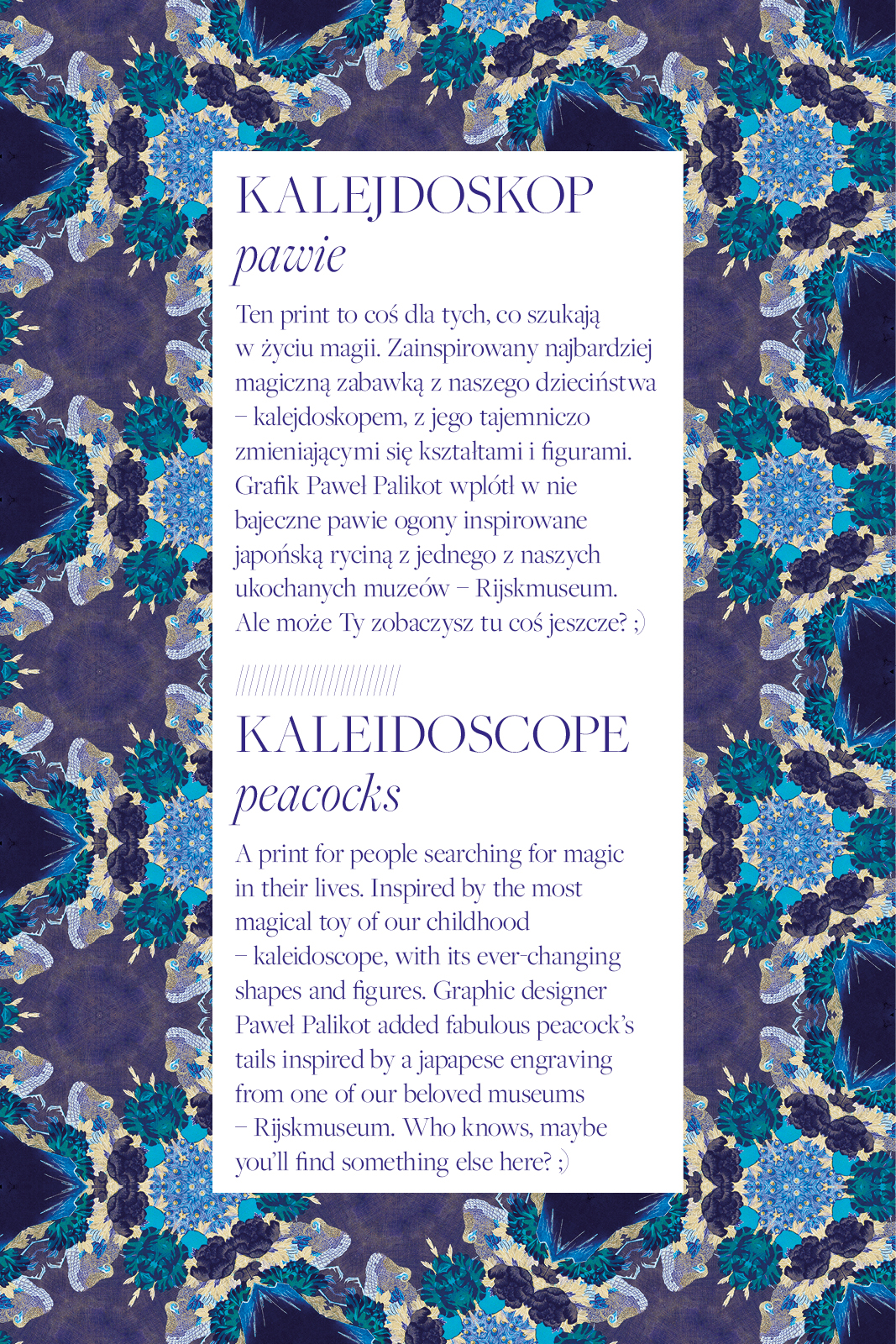 OLIMPIA hocus pocus kaleidoscope print