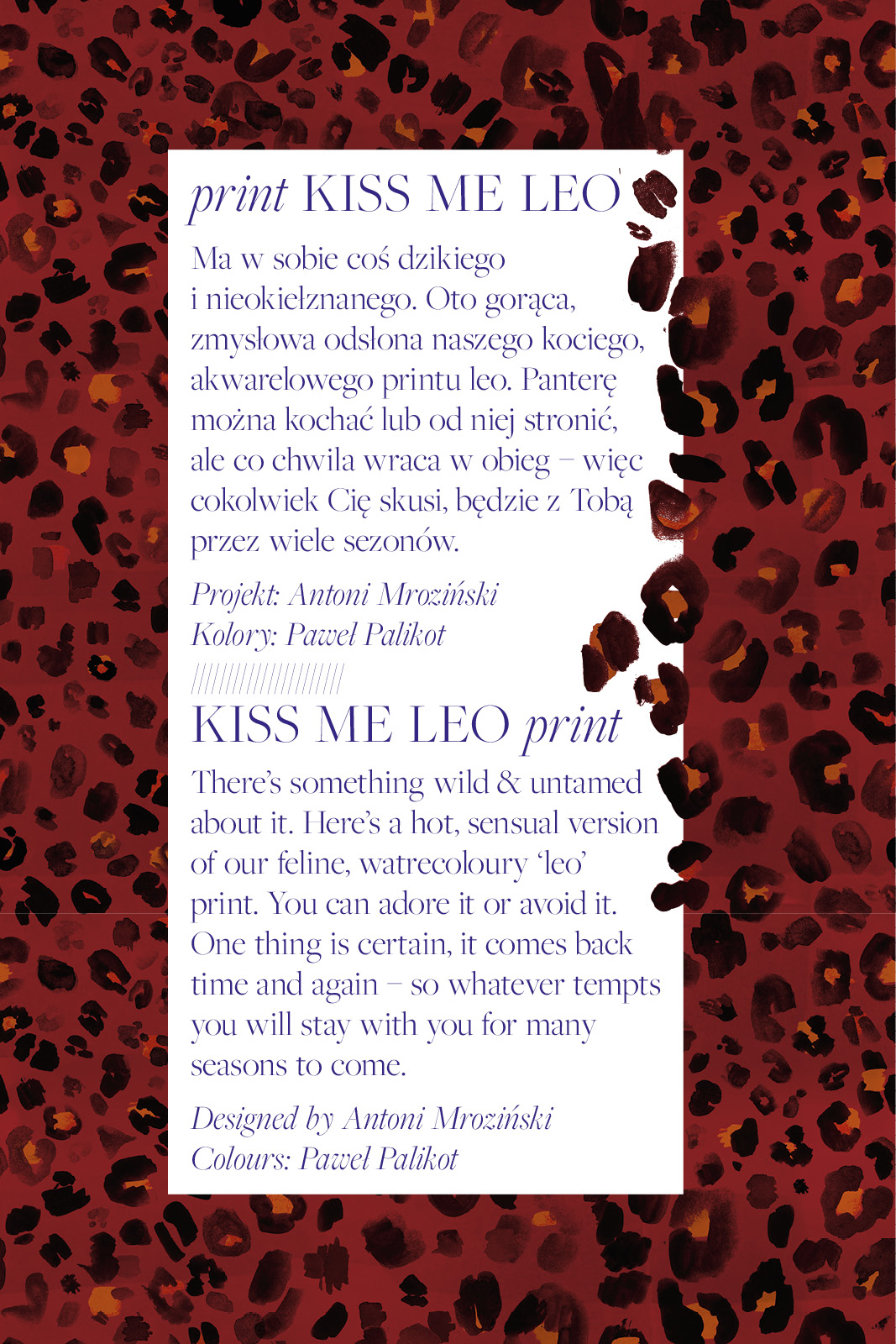 INFINITY DRESS MIDI print kiss me leo