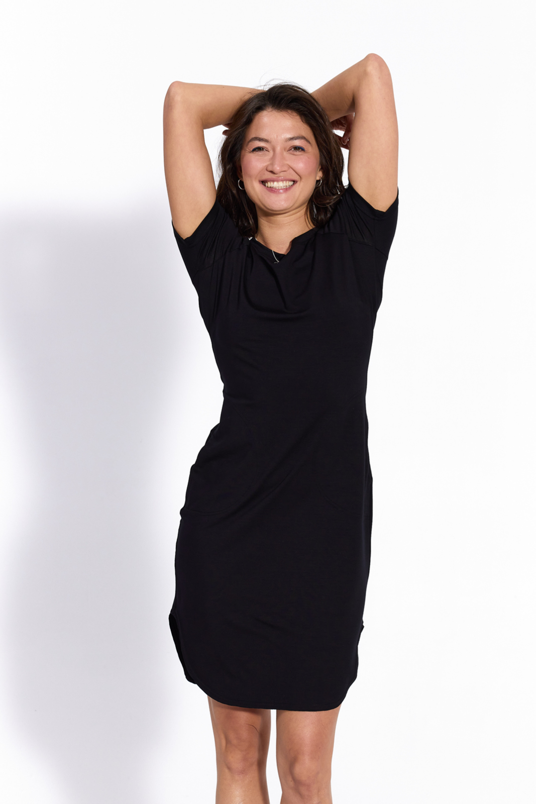 T-SHIRT DRESS black