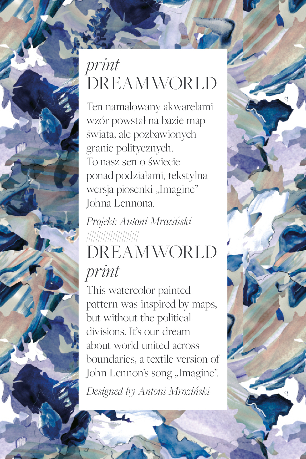 DREAMER DRESS blue Dreamworld print