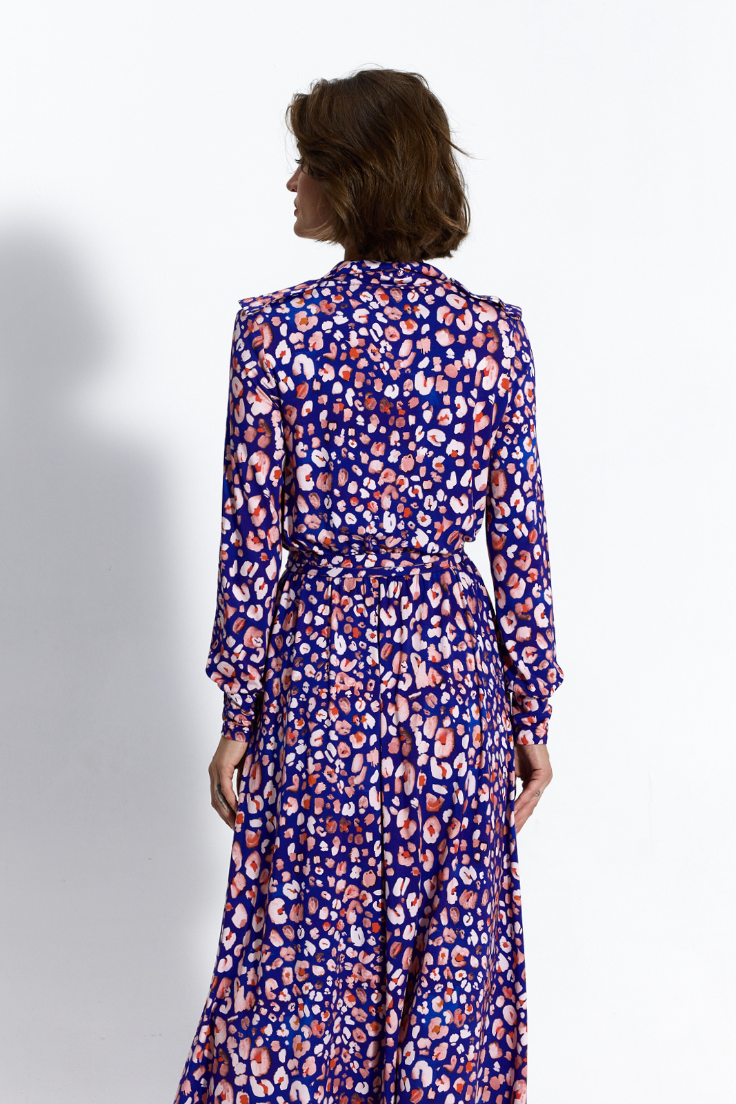 LIBERTY SHIRT DRESS leo flower power print