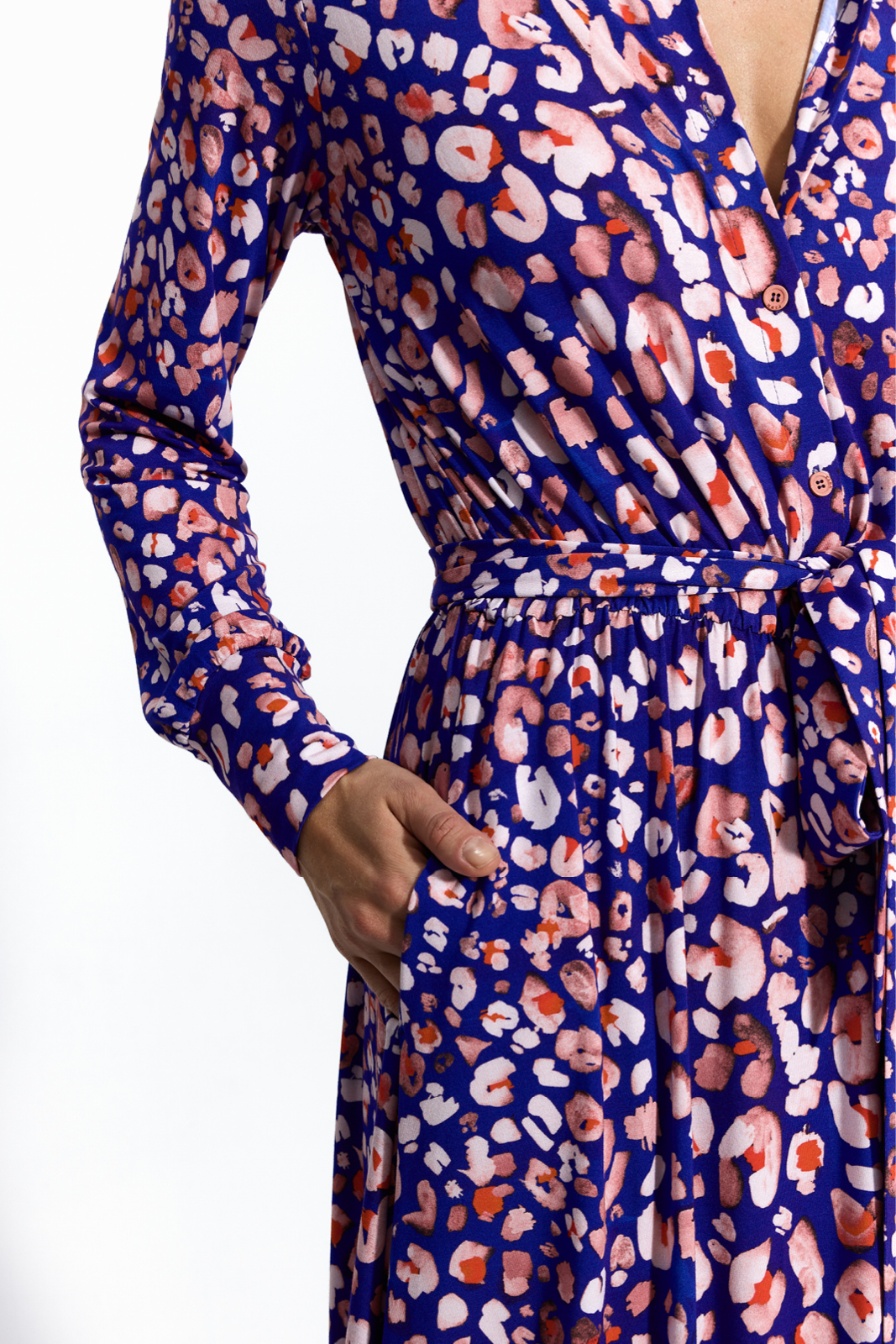 LIBERTY SHIRT DRESS leo flower power print