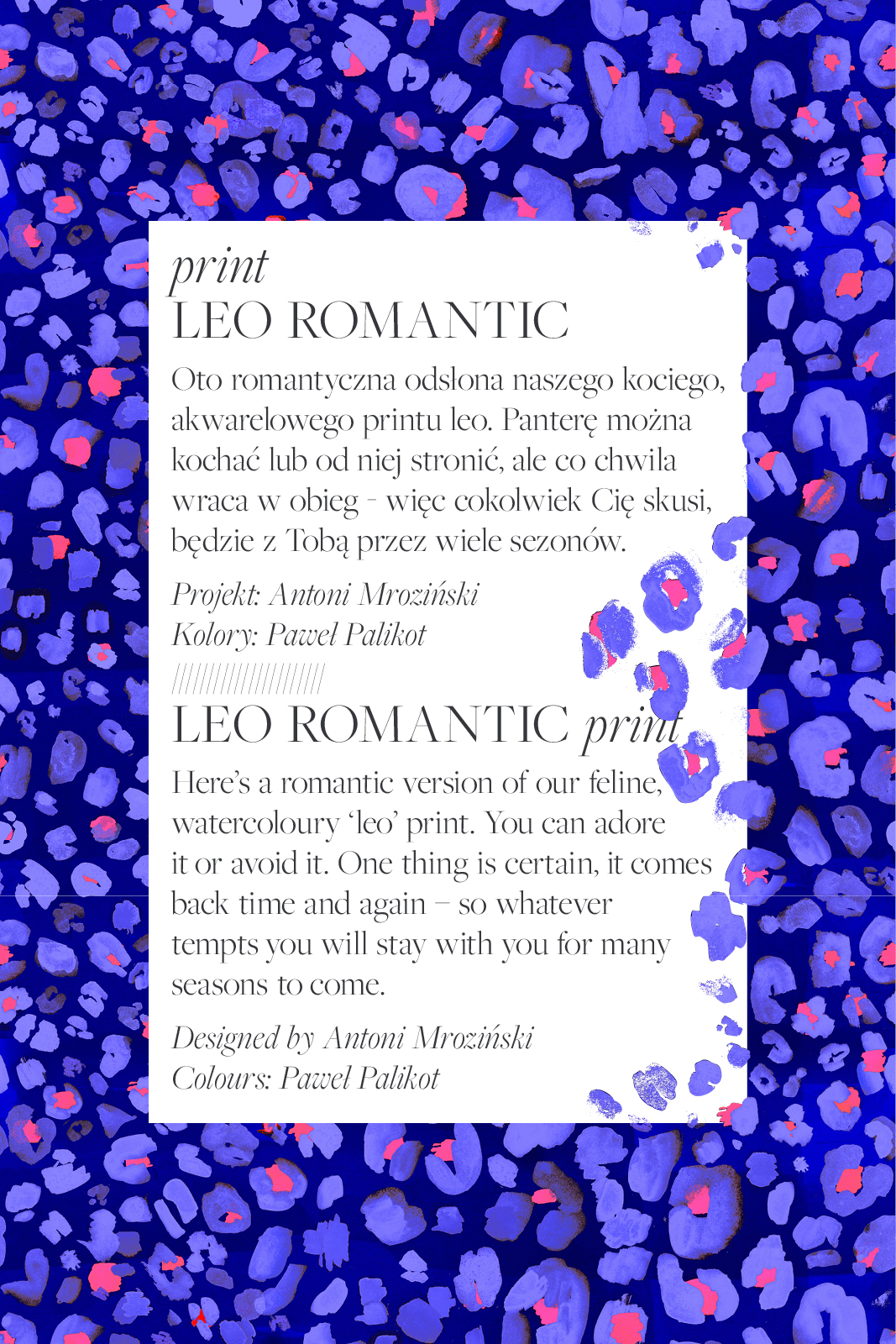 BOGINI PRZED KOLANO print leo romantic