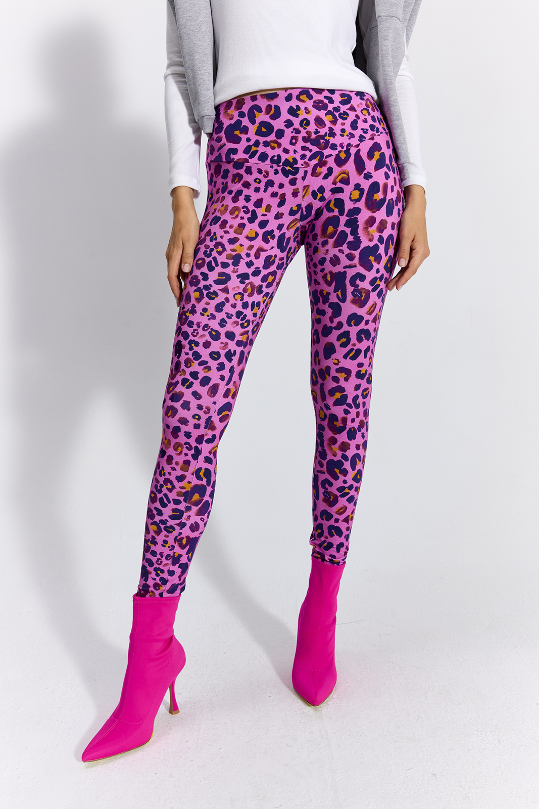 LEGGINSY CLASSIC print różowa pantera