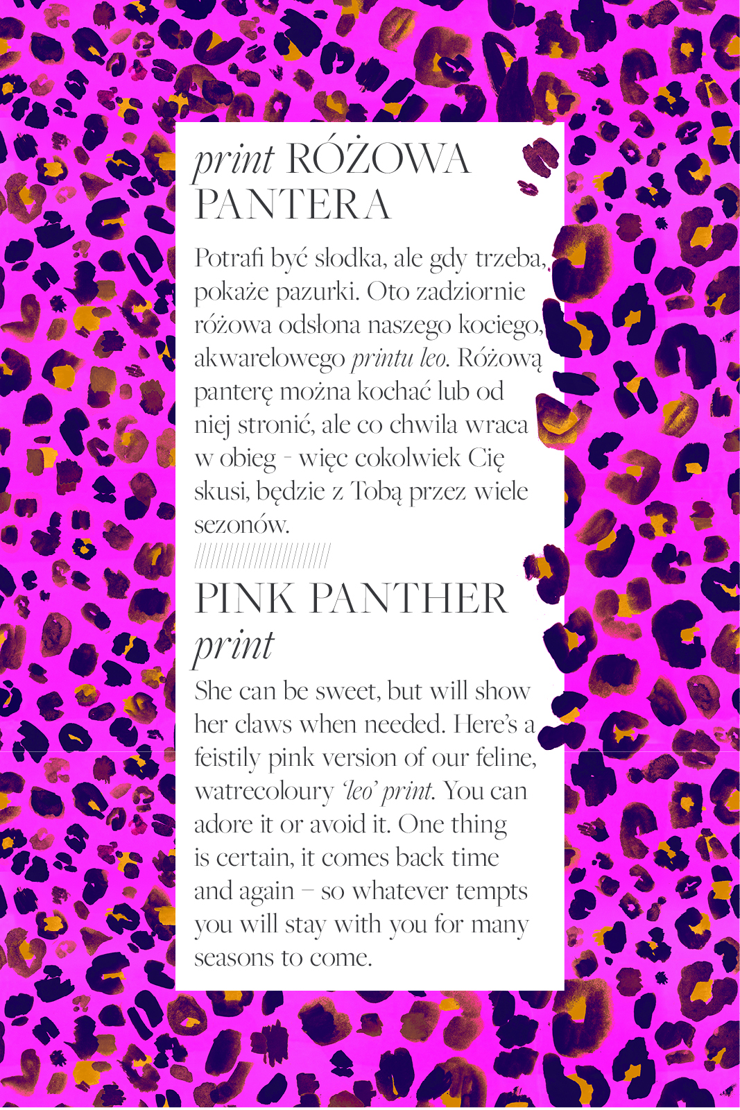 LEGS DO IT pink panther print