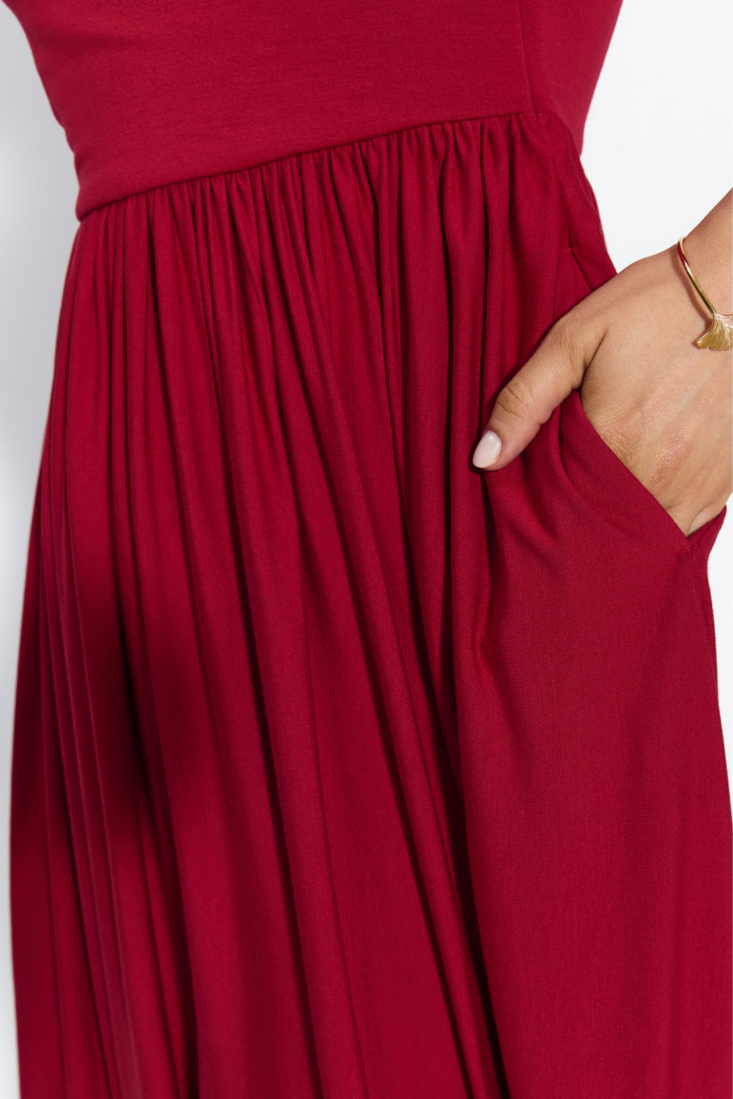 WRAP DRESS royal red