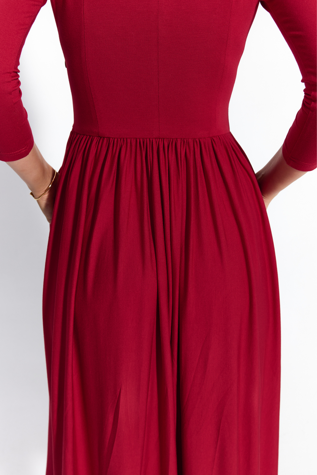 WRAP DRESS royal red