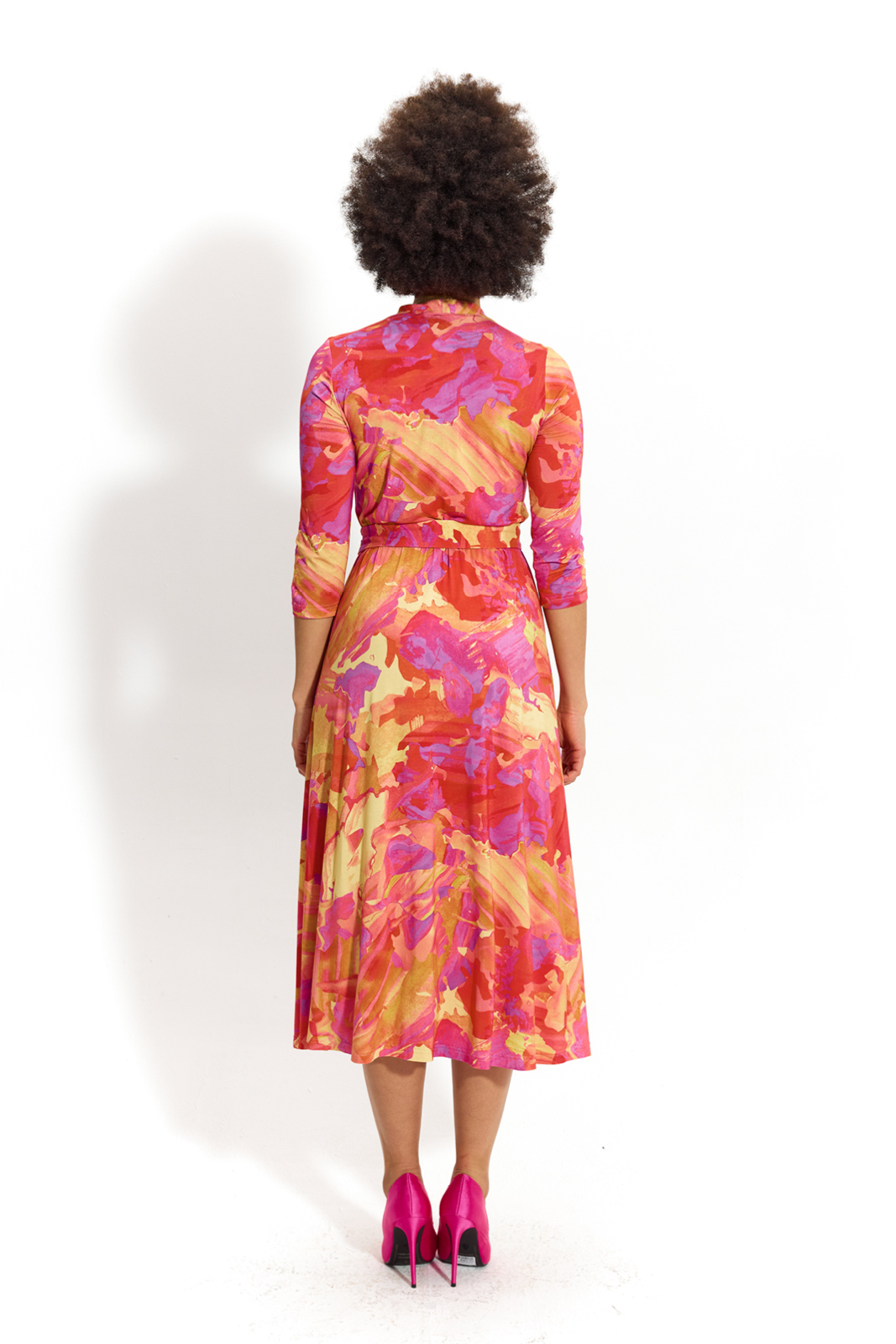 LIBERTY DRESS golden hour Dreamworld print