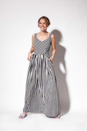 ROMAN HOLIDAYS MAXI black stripes