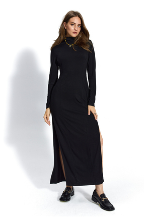 MAXI SLITS DRESS black